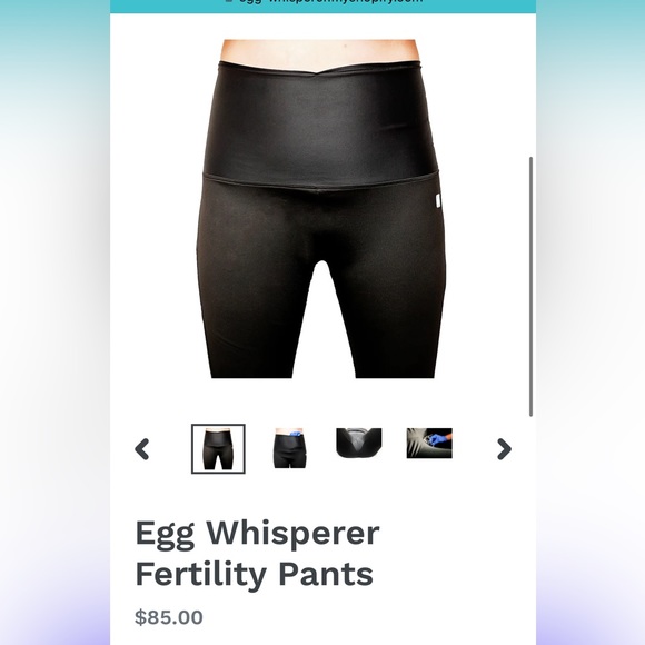 Black Egg Whisperer Fertility Pants Size Large - Picture 1 of 4